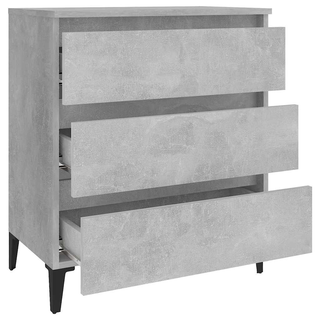 Sideboard Concrete Grey 60x35x69 cm Engineered Wood