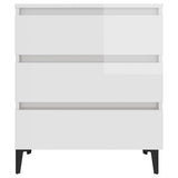 Sideboard High Gloss White 60x35x69 cm Engineered Wood - Top-Down View