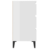 Sideboard High Gloss White 60x35x69 cm Engineered Wood