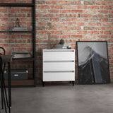 Sideboard High Gloss White 60x35x69 cm Engineered Wood