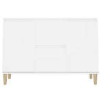 Sideboard White 101x35x70 cm Engineered Wood