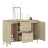Sideboard Sonoma Oak 101x35x70 cm Engineered Wood - Side View