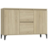 Sideboard Sonoma Oak 102x35x70 cm Engineered Wood - Front View