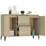 Sideboard Sonoma Oak 102x35x70 cm Engineered Wood - Side View