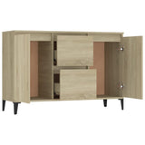 Sideboard Sonoma Oak 102x35x70 cm Engineered Wood - Top-Down View