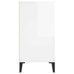 Sideboard High Gloss White 102x35x70 cm Engineered Wood
