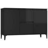 Sideboard High Gloss Black 104x35x70 cm Engineered Wood