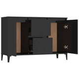 Sideboard High Gloss Black 104x35x70 cm Engineered Wood - Top-Down View
