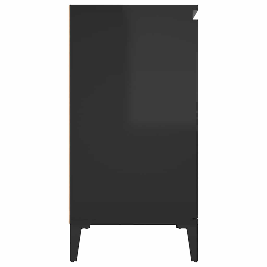 Sideboard High Gloss Black 104x35x70 cm Engineered Wood