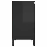 Sideboard High Gloss Black 104x35x70 cm Engineered Wood - Rear View