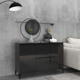 Sideboard High Gloss Black 104x35x70 cm Engineered Wood