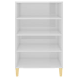 Sideboard High Gloss White 57x35x90 cm Engineered Wood - Top-Down View