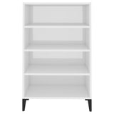 Sideboard High Gloss White 57x35x90 cm Engineered Wood - Top-Down View