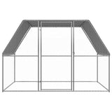 Outdoor Chicken Cage 3x2x2 m Galvanised Steel - Front View
