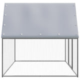 Outdoor Chicken Cage 3x2x2 m Galvanised Steel - Side View