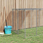 Dog Kennel Silver 330x110x110 cm Steel