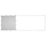 Dog Kennel Silver 330x110x110 cm Steel - Top-Down View