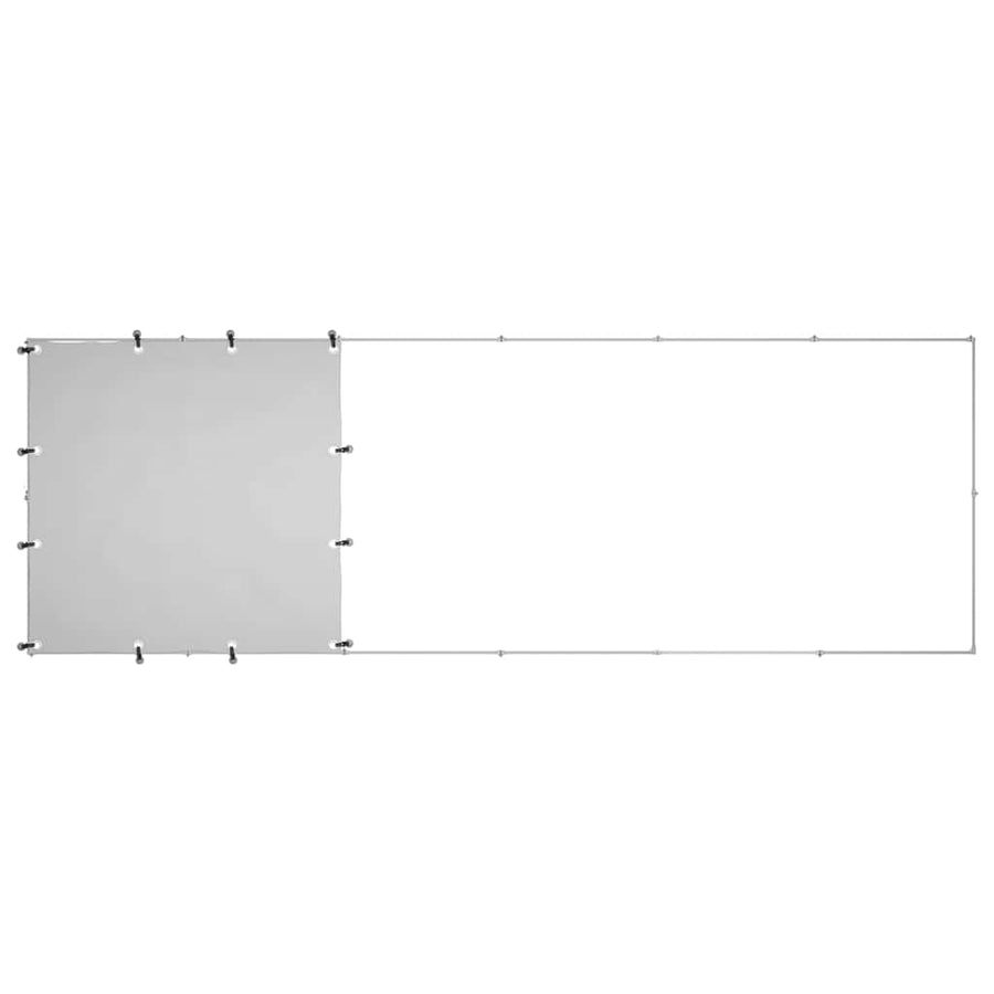 Dog Kennel Silver 330x110x110 cm Steel
