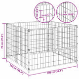 Dog Kennel Black 100x100x70 cm Steel