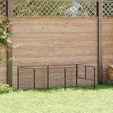 Dog Kennel Black 200x100x70 cm Steel