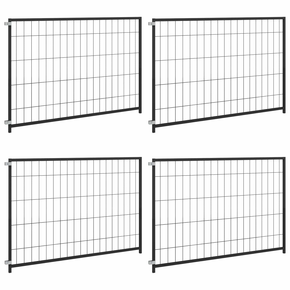 Dog Kennel Black 300x100x70 cm Steel