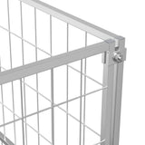 Dog Kennel Silver 100x100x70 cm Steel