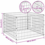 Dog Kennel Silver 100x100x70 cm Steel