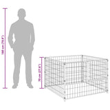 Dog Kennel Silver 100x100x70 cm Steel