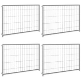 Dog Kennel Silver 300x100x70 cm Steel