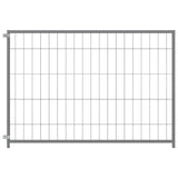 Dog Kennel Silver 300x100x70 cm Steel - Top-Down View