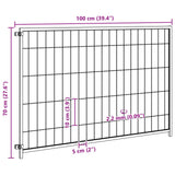 Dog Kennel Silver 300x100x70 cm Steel