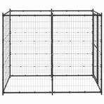 Outdoor Dog Kennel Steel 110x220x180 cm
