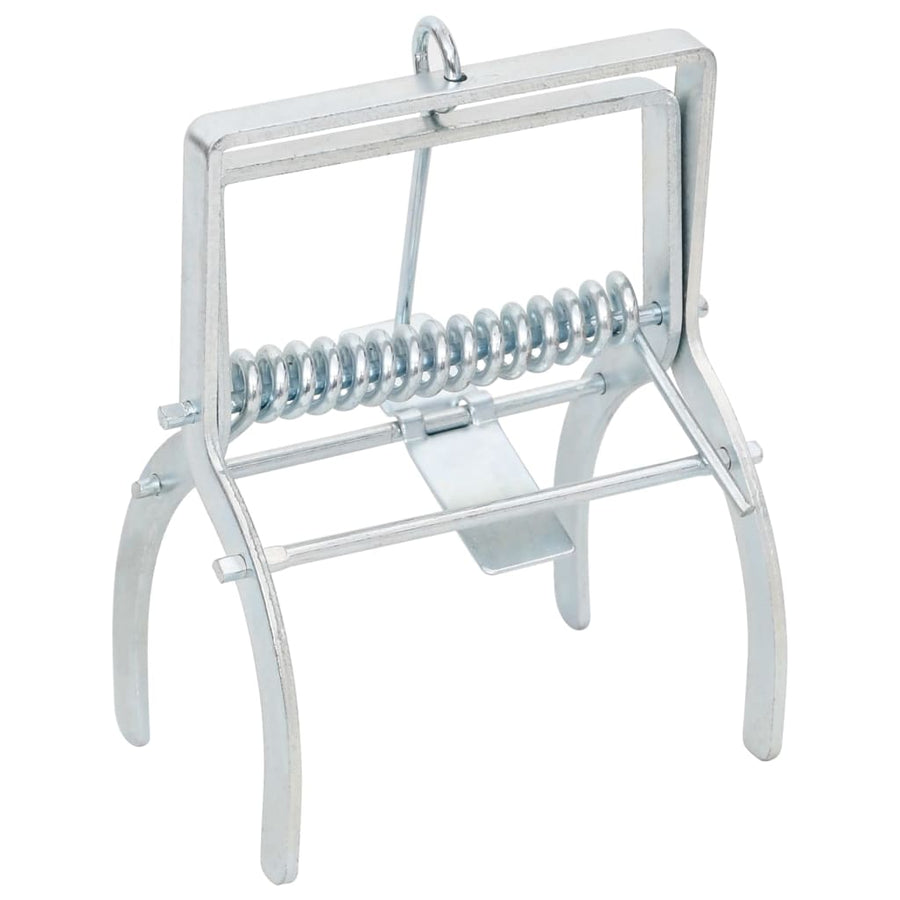 Mole Traps 4 pcs Silver Galvanised Steel