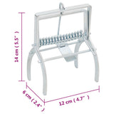 Mole Traps 4 pcs Silver Galvanised Steel