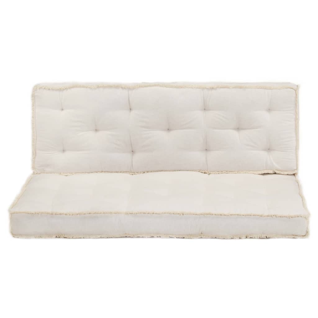 2 Piece Pallet Sofa Cushion Set Beige