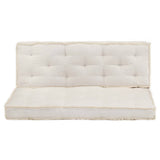 2 Piece Pallet Sofa Cushion Set Beige - Front View