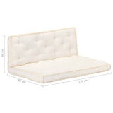 2 Piece Pallet Sofa Cushion Set Beige