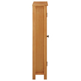 Storage Cabinet 50x22x110 cm Solid Oak Wood - Top-Down View