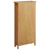 Storage Cabinet 50x22x110 cm Solid Oak Wood - 45-Degree Angle