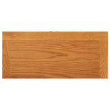 Storage Cabinet 50x22x110 cm Solid Oak Wood - Rear View