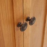 Storage Cabinet 50x22x110 cm Solid Oak Wood - Extra Image