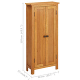 Storage Cabinet 50x22x110 cm Solid Oak Wood - Extra Image