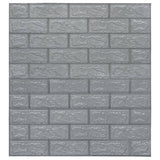 3D Wallpaper Bricks Self-adhesive 10 pcs Anthracite - Side View