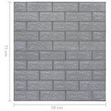 3D Wallpaper Bricks Self-adhesive 10 pcs Anthracite - Close-Up Angle