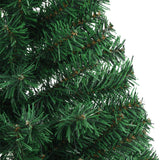Artificial Half Christmas Tree with Stand Green 120 cm PVC - Rear View