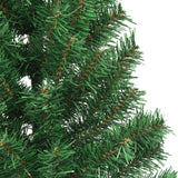 Artificial Half Christmas Tree with Stand Green 240 cm PVC - Close-Up Angle