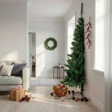 Artificial Half Christmas Tree with Stand Green 240 cm PVC