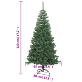 Artificial Christmas Tree with Stand 120 cm 230 Branches - Rear View