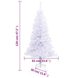 Artificial Christmas Tree with Stand 120 cm 230 Branches - Close-Up Angle