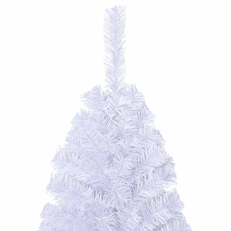 Artificial Christmas Tree with Thick Branches White 120 cm PVC